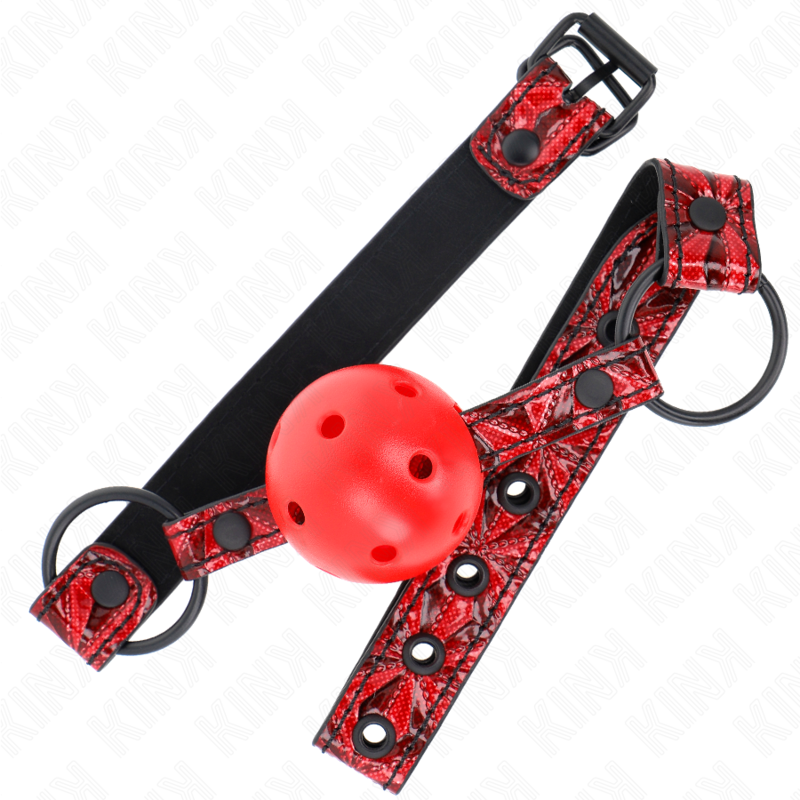 KINK - MORDAZA DE BOLA ESTÁNDAR DIAMANTE 4,5 CM MODELO 1 64,5 CM AJUSTABLE 42-60 CM