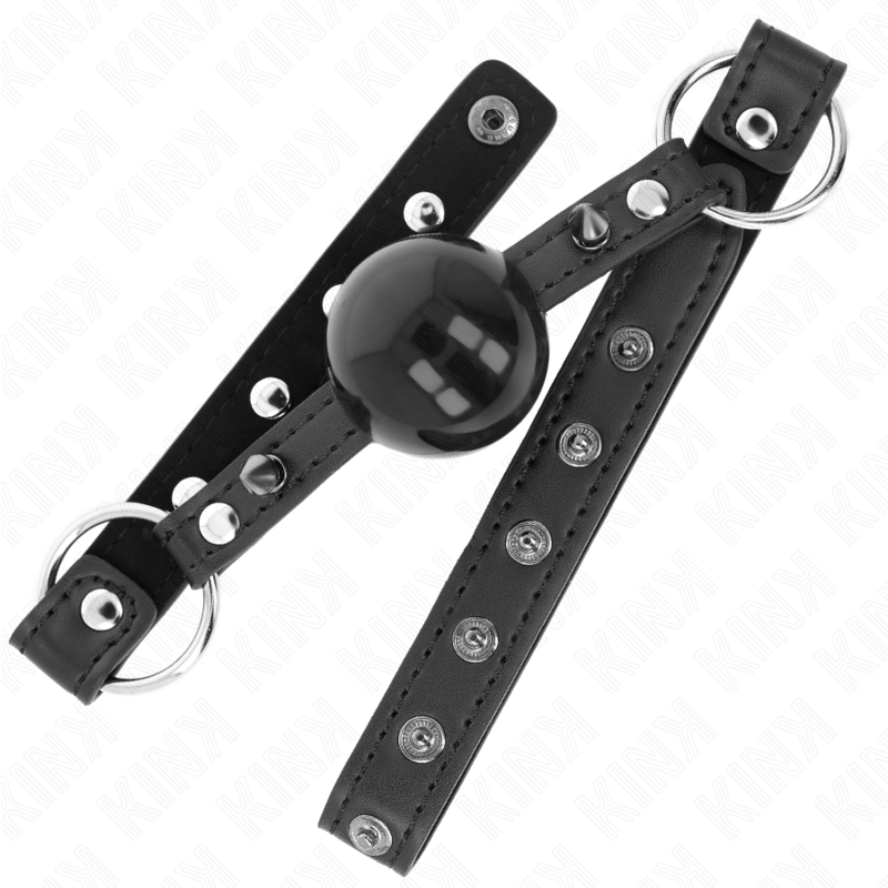 KINK - MORDAZA DE BOLA DE 4 CM CON PUNTA DE REMACHE Y BLOQUEO A PRESIÓN 65 x 2 CM