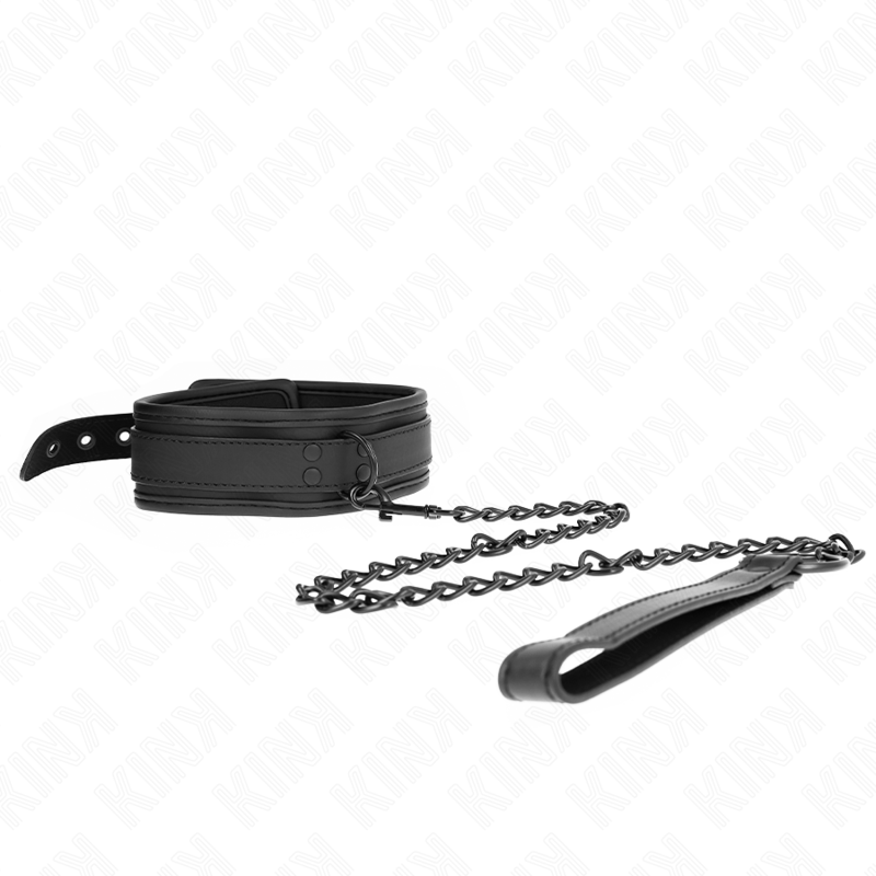 KINK - COLLAR BONDAGE DE NEOPRENO MODELO 1 CON CINTURÓN AJUSTABLE DE 78 CM 37,5 X 49,5 CM