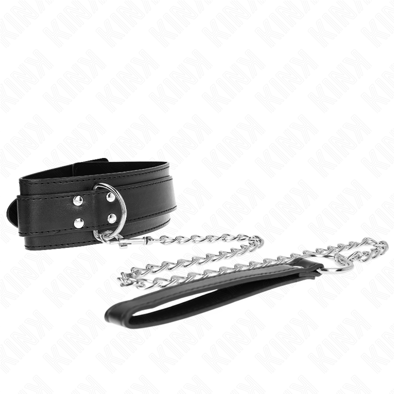 KINK - COLLAR CON CORREA 65 CM AJUSTABLE HEBILLAS PLATA 33-46 CM X 5,5 CM