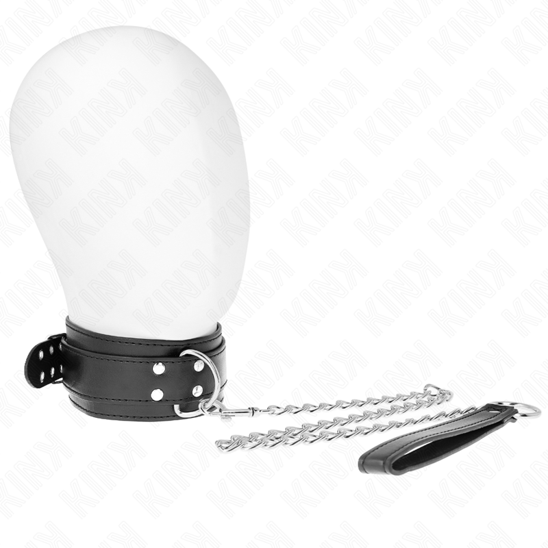 KINK - COLLAR CON CORREA 65 CM AJUSTABLE HEBILLAS PLATA 33-46 CM X 5,5 CM