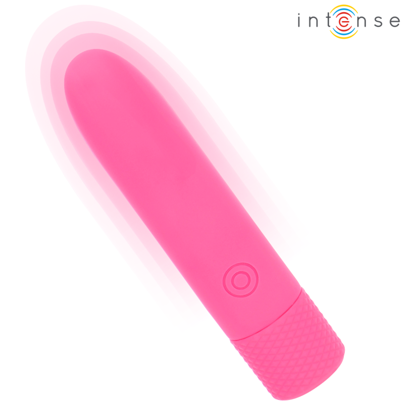 INTENSE - BALA VIBRADORA RECARGABLE USB SYMONE 8 VIBRACIONES ROSA 10 X 2,2 CM