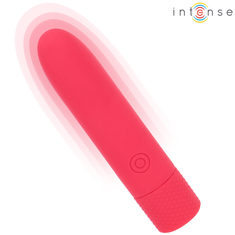 INTENSE - BALA VIBRADORA RECARGABLE USB SYMONE 8 VIBRACIONES ROJA 10 X 2,2 CM