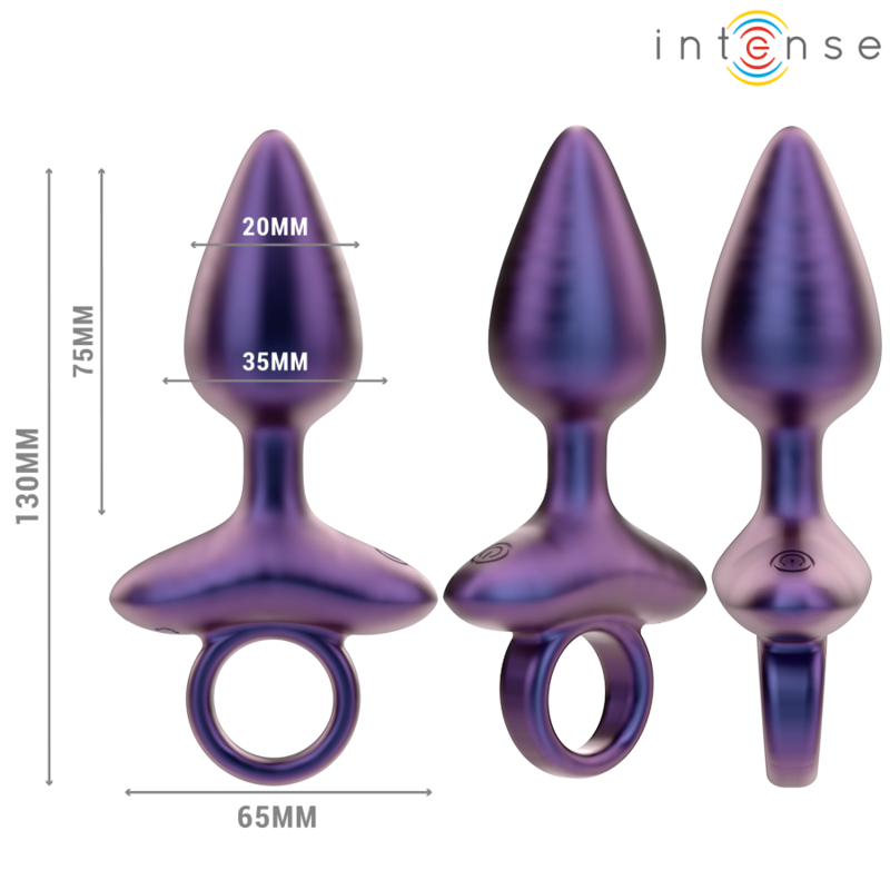 INTENSO - PLUG ANAL VIBRADOR MICHAEL MODELO 2 CONTROL REMOTO