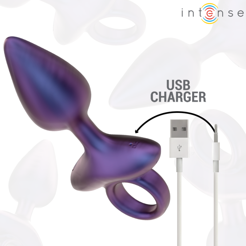 INTENSO - PLUG ANAL VIBRADOR MICHAEL MODELO 2 CONTROL REMOTO
