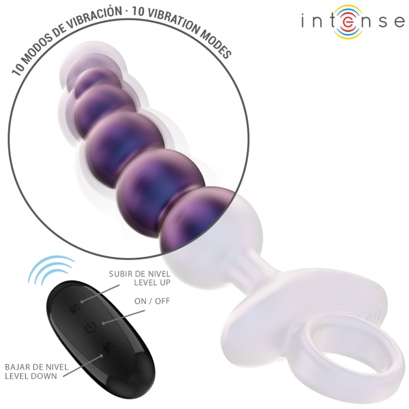 INTENSO - TITO VIBRADOR PLUG ANAL MODELO 3 CONTROL REMOTO