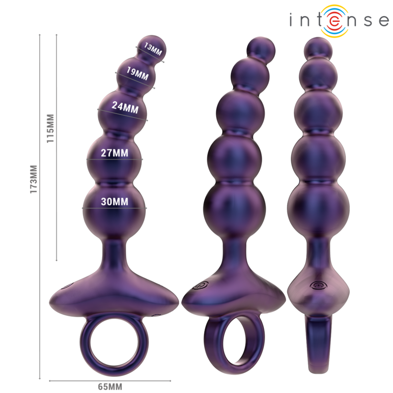 INTENSO - TITO VIBRADOR PLUG ANAL MODELO 3 CONTROL REMOTO