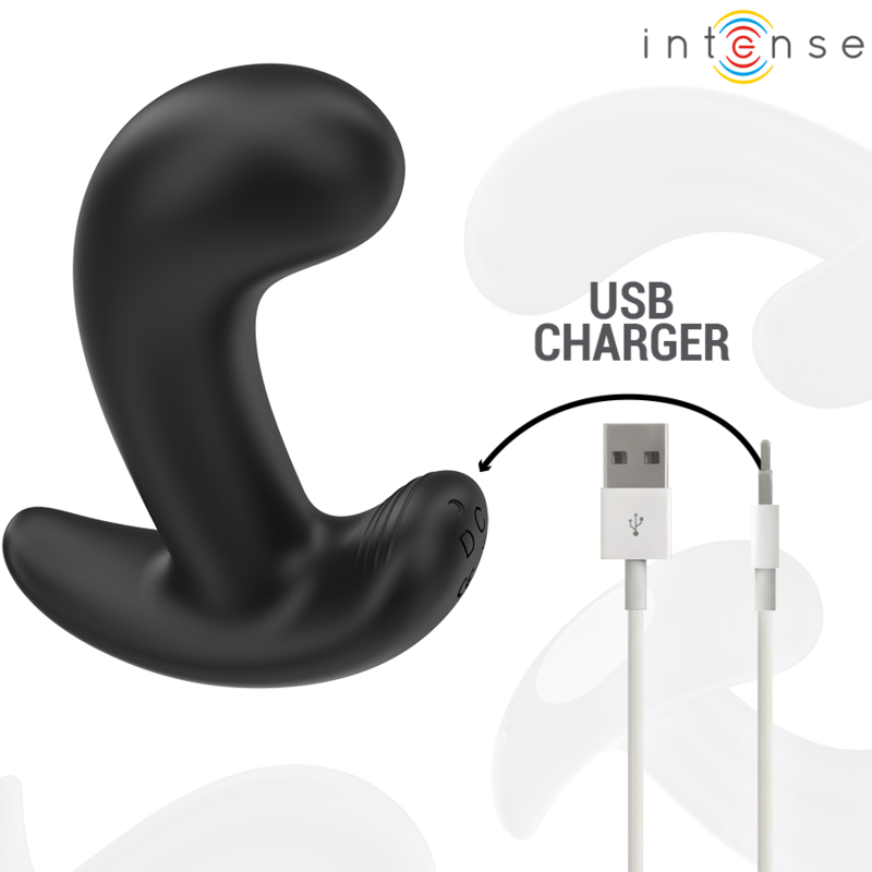INTENSE - PLUG ANAL CHANDLER 10 VIBRACIONES CONTROL REMOTO NEGRO