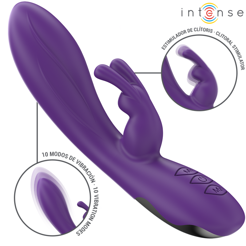 INTENSE - VIBRADOR RANDALL RABBIT 10 VIBRACIONES MORADO