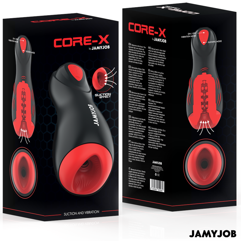 JAMYJOB - MASTURBADOR AUTOMÁTICO CORE-X 5 MODOS DE SUCCIÓN Y VIBRACIÓN