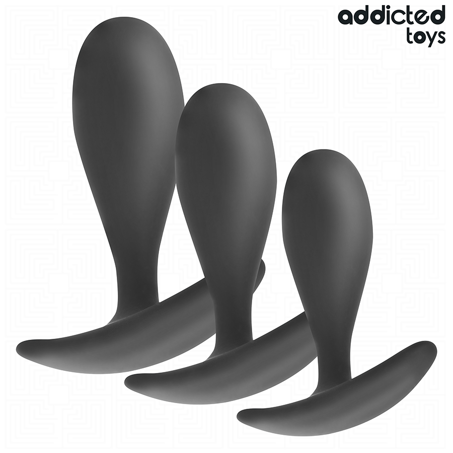 JUGUETES PARA ADICTOS - SET DE 3 TAPÓN ANAL MODELO 2