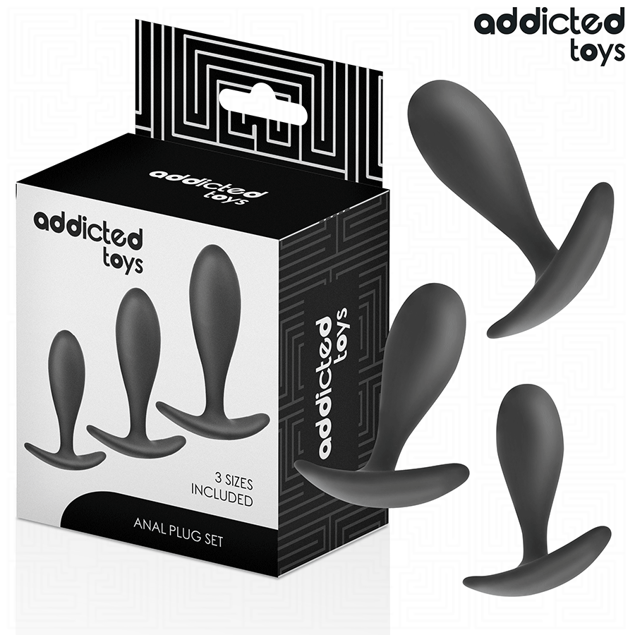 JUGUETES PARA ADICTOS - SET DE 3 TAPÓN ANAL MODELO 2