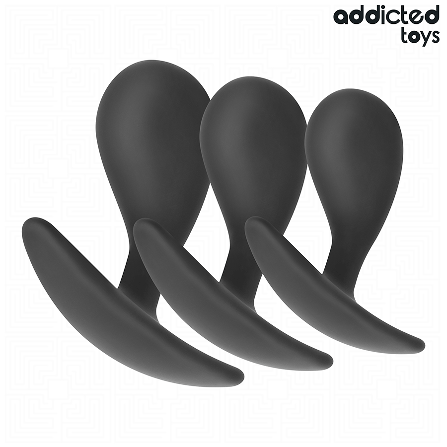 JUGUETES PARA ADICTOS - SET DE 3 TAPÓN ANAL MODELO 3