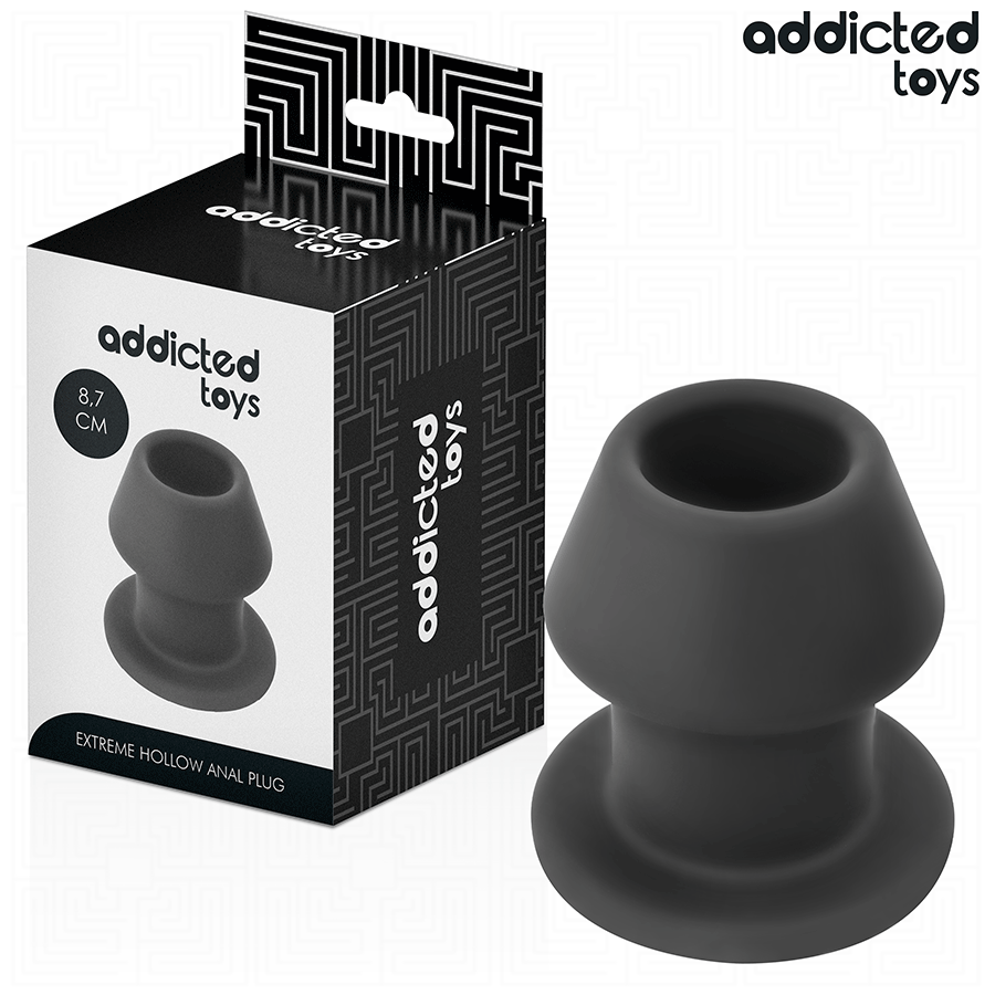 ADICTED TOYS - TAPÓN ANAL HUECO EXTREMO TALLA M 8,7 CM