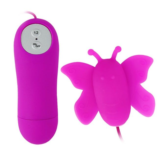 ESTIMULADOR DE CLÍTORIS LOVE EGGS BUTTERFLY 12 VELOCIDADES CONTROL REMOTO MORADO