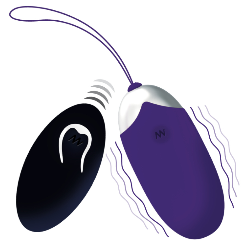 INTENSE - FLIPPY II HUEVO VIBRADOR CON CONTROL REMOTO MORADO