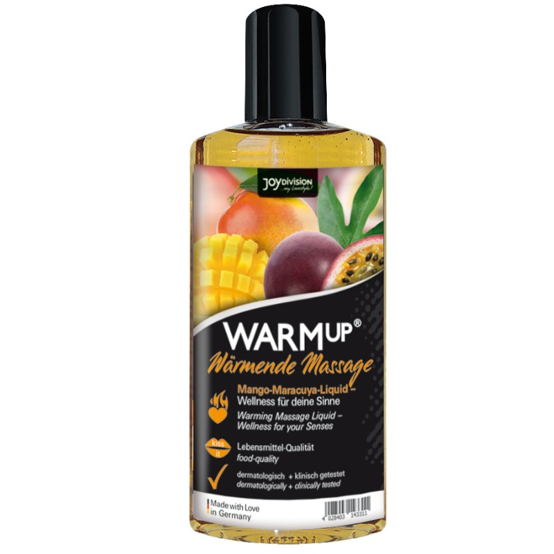 JOYDIVISION AQUAGLIDE - ACEITE DE MASAJE CALENTADOR DE MANGO Y MARACUYÁ 150 ML