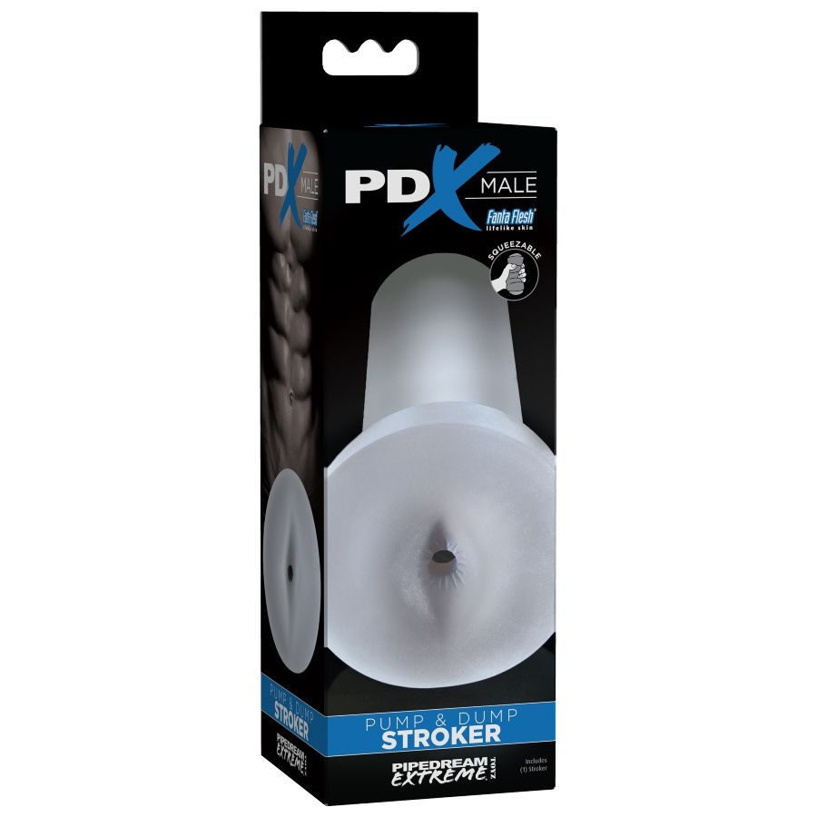 PDX MALE - CARGADOR DE BOMBA Y DESCARGA - TRANSPARENTE