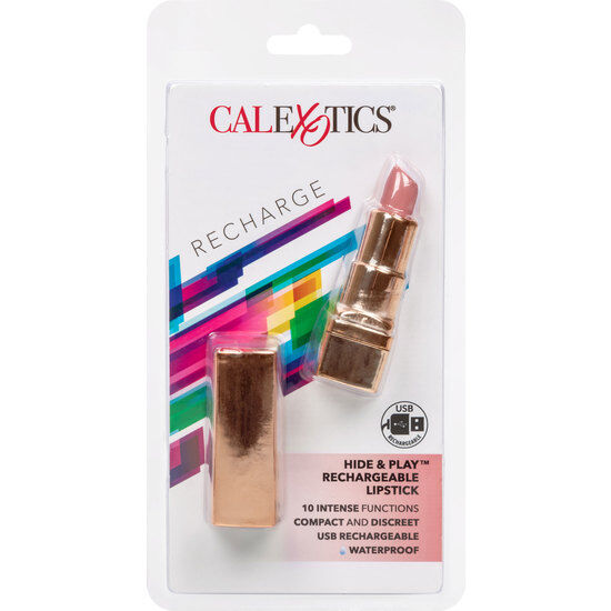 Barra de labios recargable Hide & Play Bullet Rosa suave