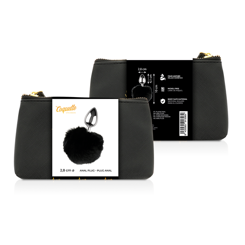 COQUETTE CHIC DESIRE - PLUG ANAL DE METAL TAMAÑO L 2,8 X 4,1 CM