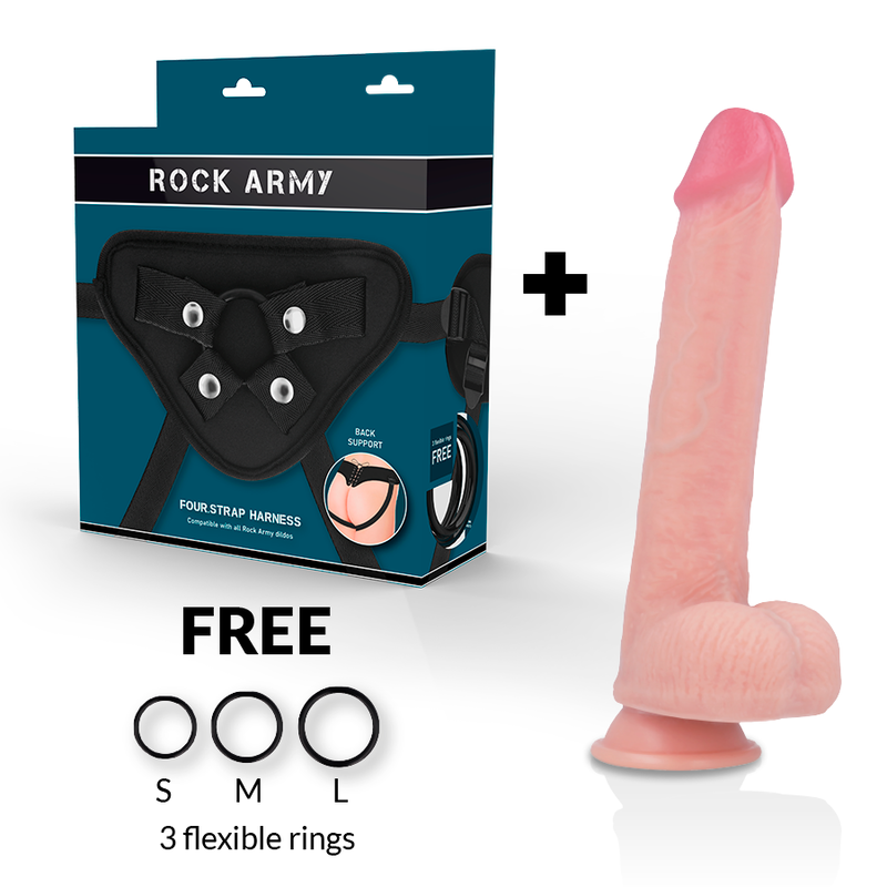 ROCKARMY - ARN S + DILDO SILICONA LIQUIDA PREMIUM KINGCOBRA 24 CM -O- 4,77 CM