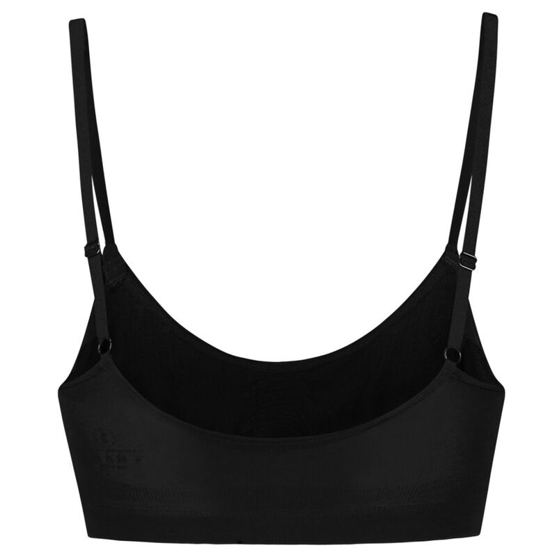 BYE-BRA - SUJETADOR CONTROL MEDIO SIN PUNTOS NEGRO TALLA S