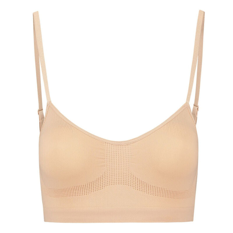 BYE-BRA - SUJETADOR CONTROL MEDIO SIN PUNTOS NEGRO TALLA S