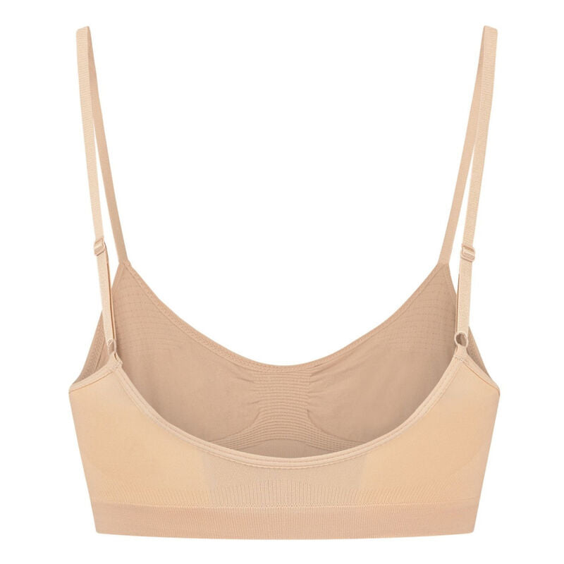 BYE-BRA - SUJETADOR CONTROL MEDIO SIN PUNTOS NEGRO TALLA S