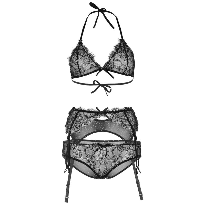 LEG AVENUE - SHINNY M THREE-PEAK SET
