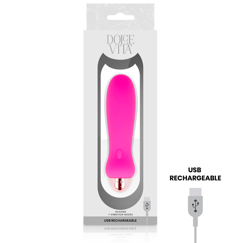 VIBRADOR RECARREGÁVEL CINCO PINK 7 VELOCIDADES