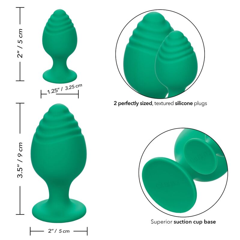 CALEXOTICS - TAPÓN ANAL VERDE CHEEKY
