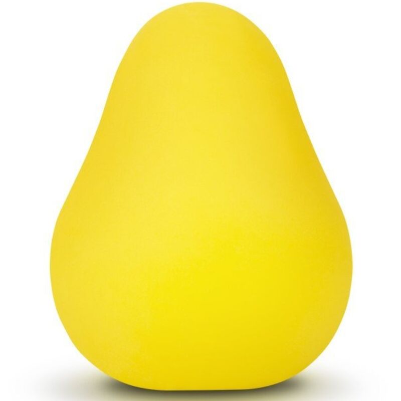 G-VIBE - HUEVO MASTURBADOR REUTILIZABLE CON TEXTURA AMARILLA