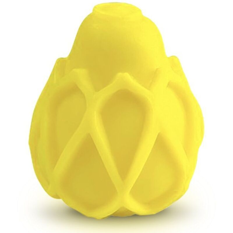 G-VIBE - HUEVO MASTURBADOR REUTILIZABLE CON TEXTURA AMARILLA