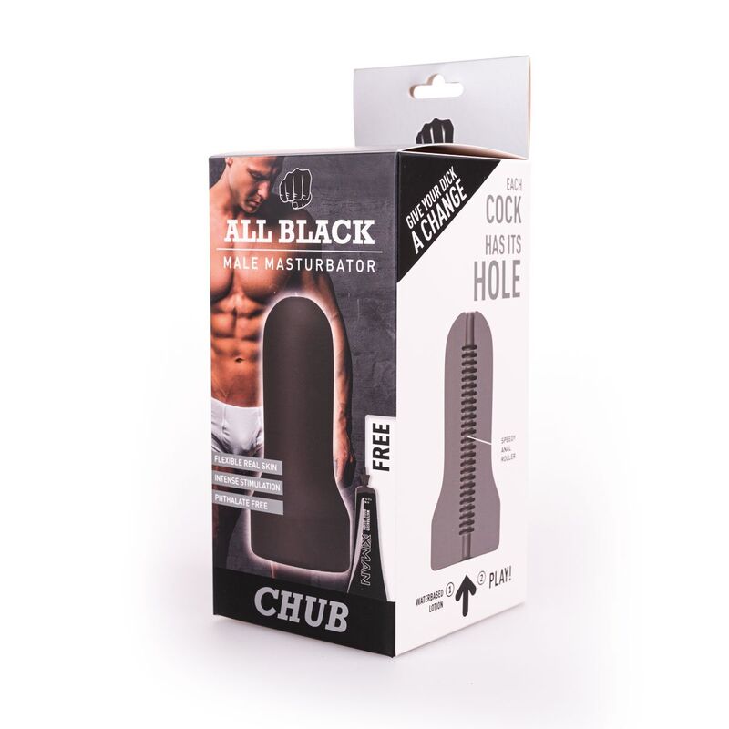 MASTURBADOR DE BUCLE TODO NEGRO MODELO 2