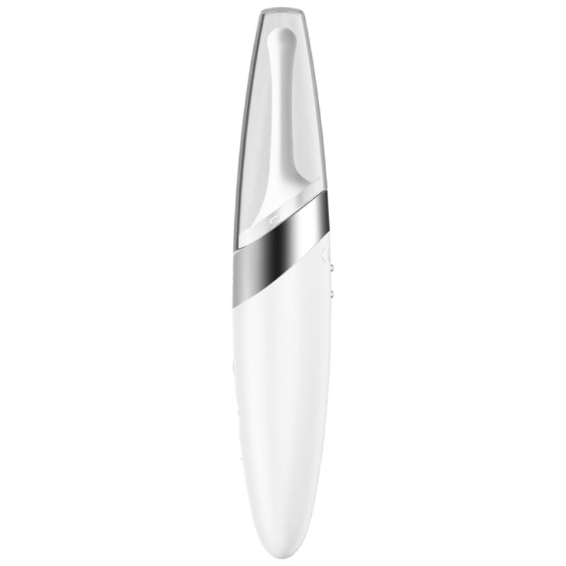 SATISFYER - TWIRLING DELIGHT CLITORAL STIMULATOR WHITE