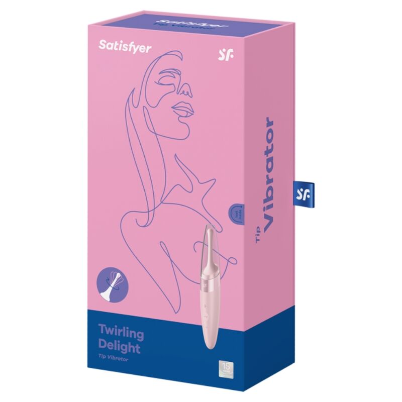 SATISFYER - ESTIMULADOR DE CLÍTORIS TWIRLING DELIGHT ROSA
