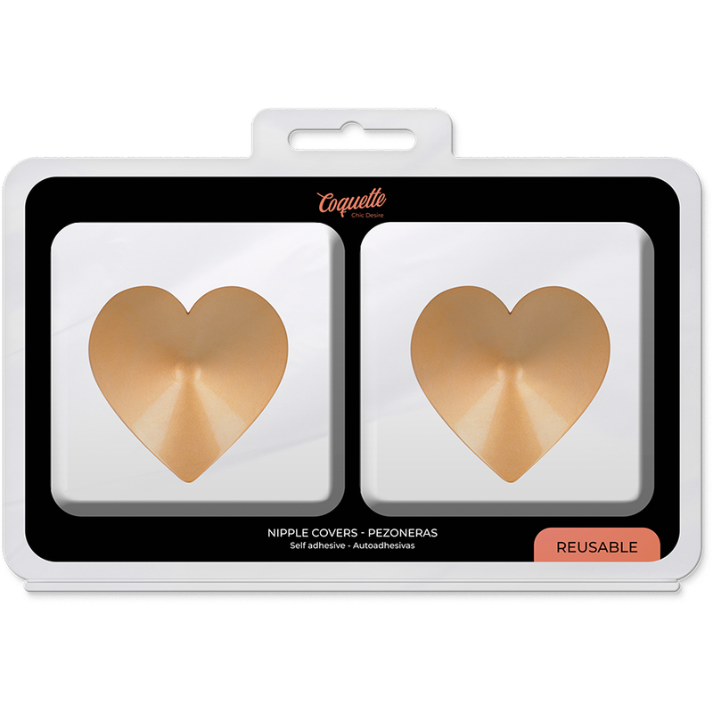 COQUETTE CHIC DESIRE - COBERTURA PARA LOS PIES CON CORAZONES DORADOS