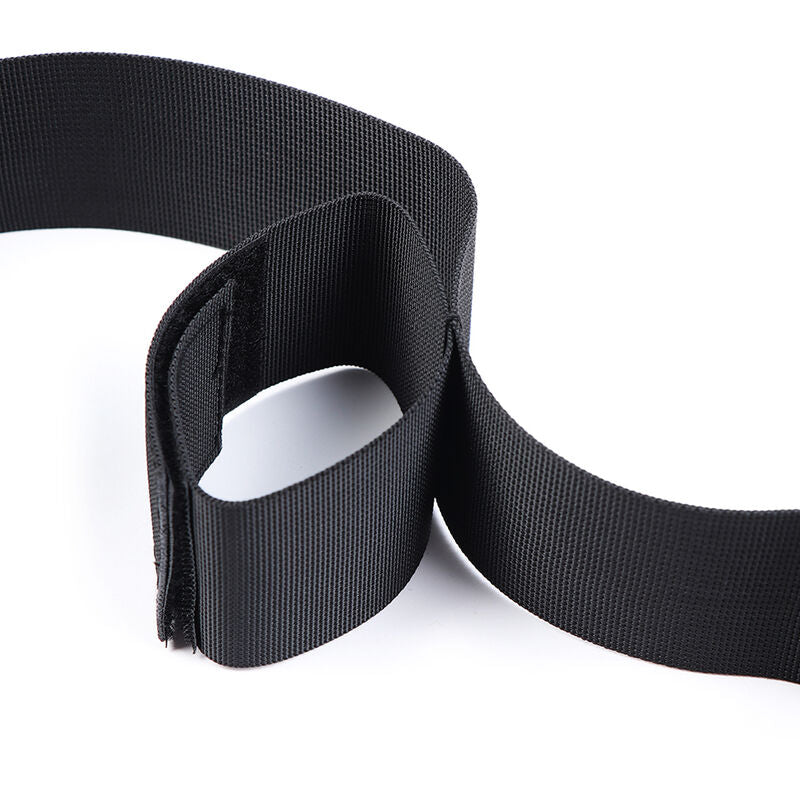OHMAMA FETISH - ESPACIADOR DE BARRA SUAVE CON RESTRICCIONES DE MUÑECAS DE NYLON COMPLETAS