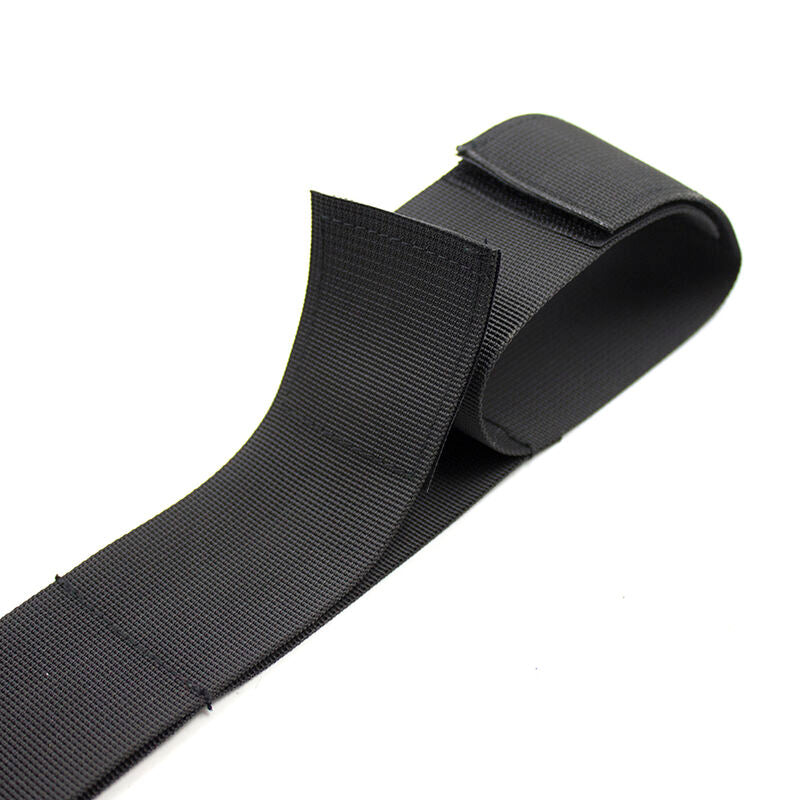 OHMAMA FETISH - ESPACIADOR DE BARRA SUAVE CON RESTRICCIONES DE MUÑECAS DE NYLON COMPLETAS