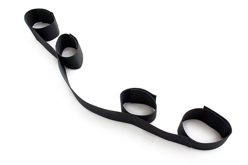 OHMAMA FETISH - ESPACIADOR DE BARRA SUAVE CON RESTRICCIONES DE MUÑECAS DE NYLON COMPLETAS