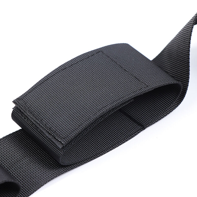 OHMAMA FETISH - ESPACIADOR DE BARRA SUAVE CON RESTRICCIONES DE MUÑECAS DE NYLON COMPLETAS