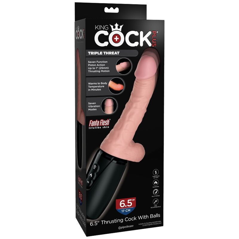 KING COCK - PLUS TRIPLE AMENAZA TONO DE PIEL CLARA