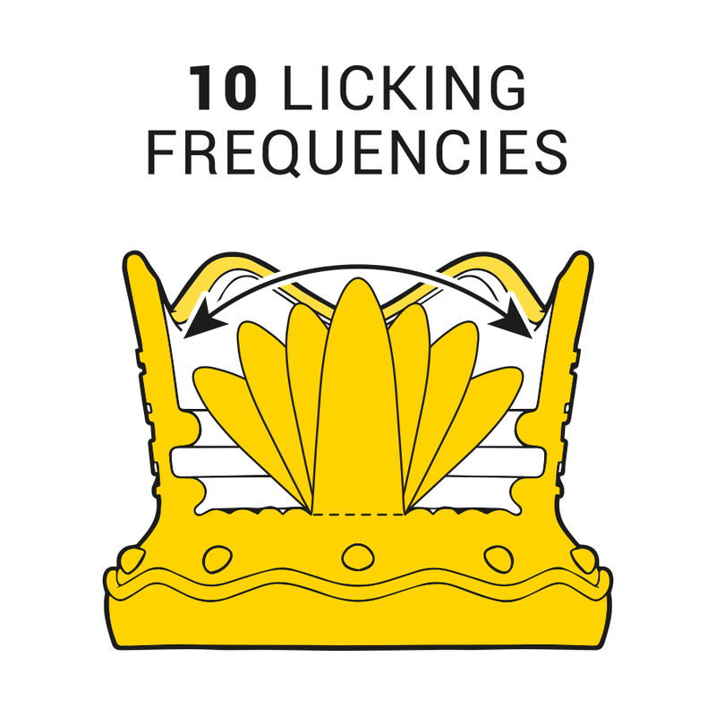 INTENSO - ESTIMULADOR DEL CLÍTORIS 10 FRECUENCIAS DE LAMIDOS Y EXPULSIÓN - ROJO