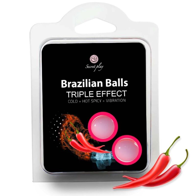 JUEGO SECRETO SET DE 2 PELOTAS BRASILEÑAS TRIPLE EFECTO