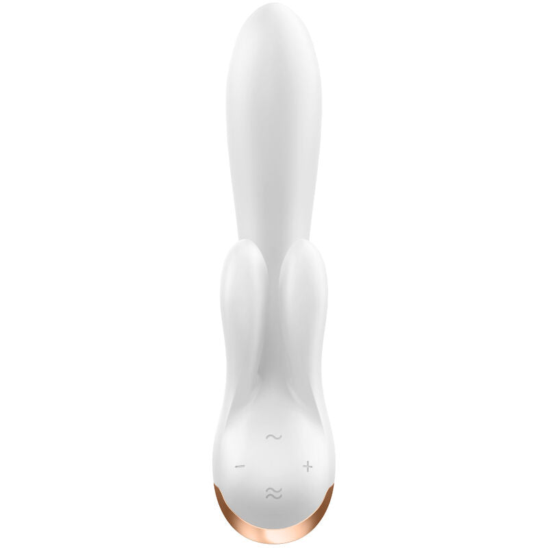 SATISFYER - APLICACIÓN VIBRADOR BLANCO DOBLE FLEX