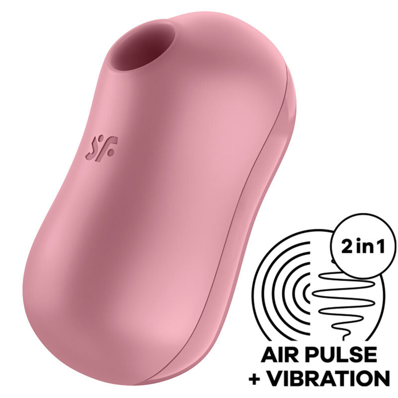 SATISFYER - ESTIMULADOR Y VIBRADOR DE PULSACIÓN DE AIRE DE COLOR MORADO COTTON CANDY