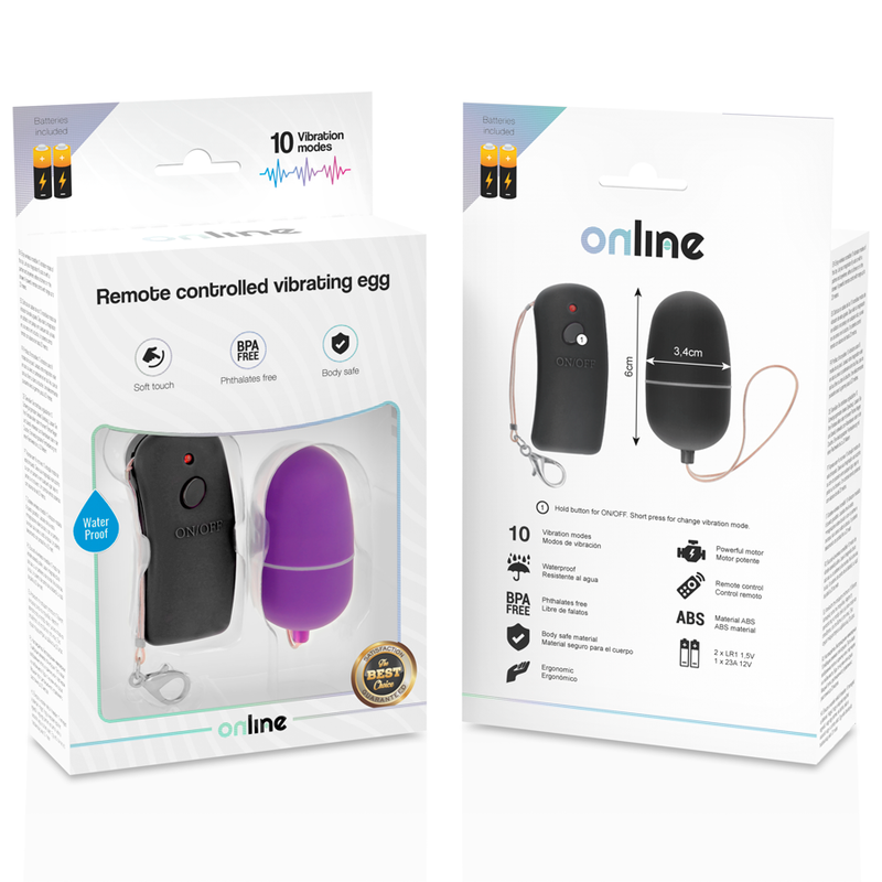 ONLINE - HUEVO VIBRADOR LILS CON CONTROL REMOTO