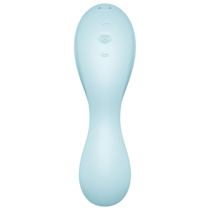 SATISFYER - CURVY TRINITY 5 ESTIMULADOR Y VIBRADOR DE PULSOS DE AIRE APLICADO BLANCO