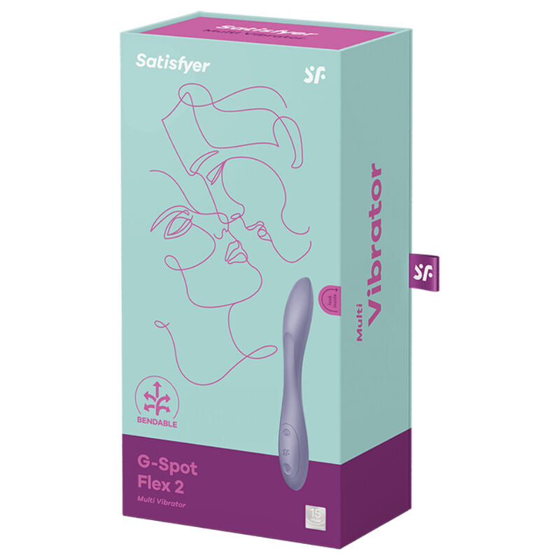 SATISFYER - VIBRADOR MULTIUSOS PUNTO G FLEX 2 MORADO