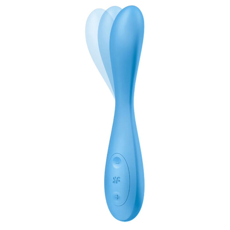 SATISFYER - MULTIVIBRADOR G-SPOT FLEX 4+ APP AZUL